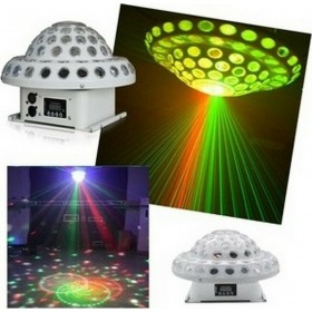 Φωτορυθμικό LED με Ρομποτική Κεφαλή Rotating Disco Light RGB