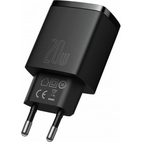 Baseus Φορτιστής Χωρίς Καλώδιο με Θύρα USB-A και Θύρα USB-C 20W Power Delivery / Quick Charge 3.0 Μαύρος (CCXJ-B01) Baseus Φορτιστής Χωρίς Καλώδιο με Θύρα USB-A και Θύρα USB-C 20W Power Delivery / Quick Charge 3.0 Μαύρος (CCXJ-B01)