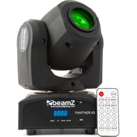 BeamZ Φωτορυθμικό LED με Ρομποτική Κεφαλή Panther 40 Spot RGB με Τηλεχειριστήριο