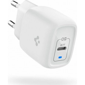 Spigen Φορτιστής Χωρίς Καλώδιο με Θύρα USB-C 20W Power Delivery Λευκός (Powerarc Arcstation Pro)