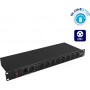 GloboStar 49764 DMX Splitter για Κονσόλα Φωτισμού με 8 Κανάλια Ελέγχου / 1 Είσοδο XLR με Τοποθέτηση Rack