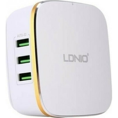 Ldnio Βάση Φόρτισης με 6 Θύρες USB-A 50W Quick Charge 2.0 σε Λευκό χρώμα (A6704)