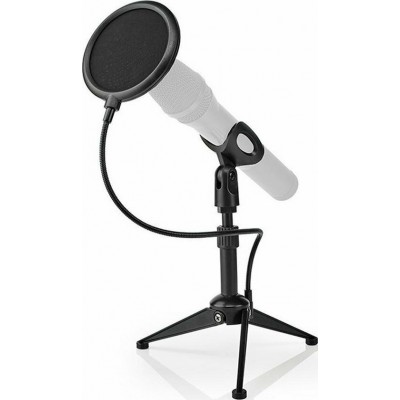 Nedis Microphone Table Tripod Pop Filter Αξεσουάρ ΒάσηςΚωδικός: MPST01BK 