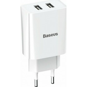 Baseus Φορτιστής Χωρίς Καλώδιο με 2 Θύρες USB-A 10.5W Λευκός (CCFS-R02) Baseus Φορτιστής Χωρίς Καλώδιο με 2 Θύρες USB-A 10.5W Λευκός (CCFS-R02)