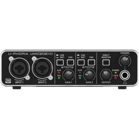 Behringer Εξωτερική Επαγγελματική Κάρτα Ήχου Συνδεσιμότητα USBΚωδικός: UMC202HD  Behringer Εξωτερική Επαγγελματική Κάρτα Ήχου Συνδεσιμότητα USBΚωδικός: UMC202HD