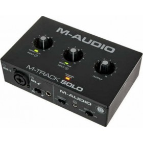 M-Audio Εξωτερική Επαγγελματική Κάρτα Ήχου M-Track Solo Συνδεσιμότητα USB M-Audio Εξωτερική Επαγγελματική Κάρτα Ήχου M-Track Solo Συνδεσιμότητα USB