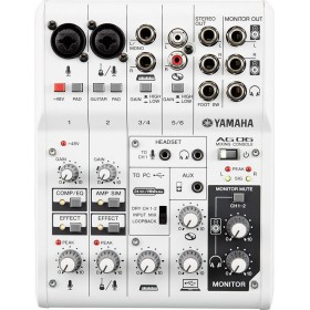 Yamaha Εξωτερική Επαγγελματική Κάρτα Ήχου Συνδεσιμότητα USBΚωδικός: AG06  Yamaha Εξωτερική Επαγγελματική Κάρτα Ήχου Συνδεσιμότητα USBΚωδικός: AG06