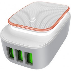 Ldnio Φορτιστής Χωρίς Καλώδιο με 3 Θύρες USB-A 17W Λευκός (A3305 Night-Light Charger) Ldnio Φορτιστής Χωρίς Καλώδιο με 3 Θύρες USB-A 17W Λευκός (A3305 Night-Light Charger)