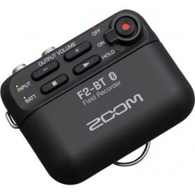 Zoom F2-BT Μονοκάναλος Ψηφιακός Φορητός Εγγραφέας Μπαταρίας για Εγγραφή σε Κάρτα Μνήμης με Διάρκεια Εγγραφής 14 Ώρες και Τροφοδο