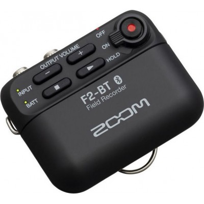 Zoom F2-BT Μονοκάναλος Ψηφιακός Φορητός Εγγραφέας Μπαταρίας για Εγγραφή σε Κάρτα Μνήμης με Διάρκεια Εγγραφής 14 Ώρες και Τροφοδο