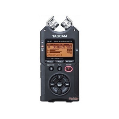 Tascam DR-40 Πολυκάναλος Ψηφιακός Φορητός Εγγραφέας Μπαταρίας/Ρεύματος για Εγγραφή σε Κάρτα Μνήμης