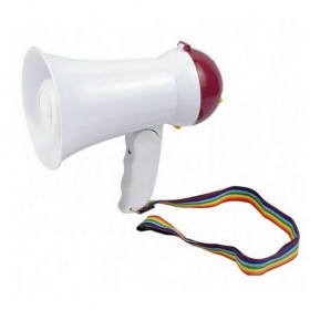 Megaphone HQ-08 Τηλεβόας και Hχητικούς Τόνους σε Κόκκινο Χρώμα