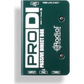 Radial ProDI Παθητικό DI Box 1 Καναλιού Radial ProDI Παθητικό DI Box 1 Καναλιού