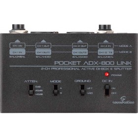 Soundsation ADX-800 Ενεργό DI Box 2 Καναλιών με Τροφοδοσία Ρεύματος και Phantom Power Soundsation ADX-800 Ενεργό DI Box 2 Καναλιών με Τροφοδοσία Ρεύματος και Phantom Power