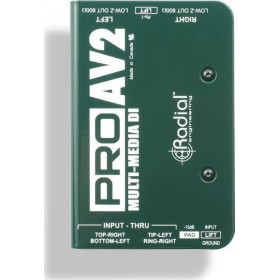 Radial PRO-AV2 Παθητικό DI Box 2 Καναλιών Radial PRO-AV2 Παθητικό DI Box 2 Καναλιών