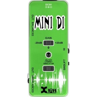 Xvive V13 Box Mini Ενεργό DI Box 1 Καναλιού με Τροφοδοσία Ρεύματος