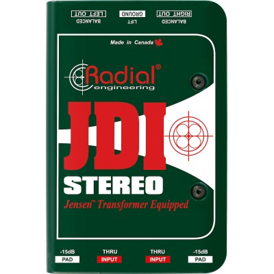 Radial JDI Stereo Παθητικό DI Box 2 Καναλιών