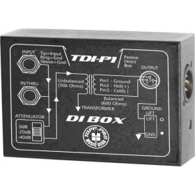 Topp Pro TDIP1 Παθητικό DI Box 1 Καναλιού Topp Pro TDIP1 Παθητικό DI Box 1 Καναλιού