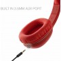 Edifier W800BT Plus Ασύρματα/Ενσύρματα Over Ear Ακουστικά Κόκκινα