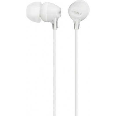 Sony Ακουστικά Ψείρες In Ear MDR-EX15LP Λευκά