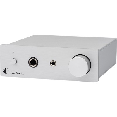 Pro-Ject Audio Head Box S2 Silver Επιτραπέζιος Αναλογικός Ενισχυτής Ακουστικών 2 Καναλιών με Jack 3.5mm/6.3mm