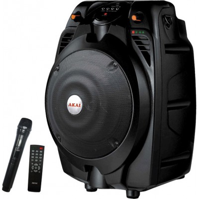 Akai Σύστημα Karaoke με Ασύρματα Μικρόφωνα SS022A-X6 σε Μαύρο Χρώμα