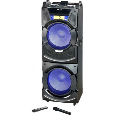 Akai Σύστημα Karaoke με Ασύρματα Μικρόφωνα DJ-S5H σε Μαύρο Χρώμα