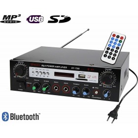 Ενισχυτής με λειτουργία Karaoke BT-7388 σε Μαύρο Χρώμα Ενισχυτής με λειτουργία Karaoke BT-7388 σε Μαύρο Χρώμα