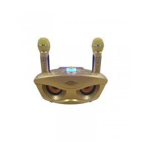 Σύστημα Karaoke με Ασύρματα Μικρόφωνα SD-306 σε Χρυσό Χρώμα Σύστημα Karaoke με Ασύρματα Μικρόφωνα SD-306 σε Χρυσό Χρώμα