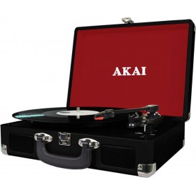 Akai ATT-E10 Pick-up Βαλιτσάκι Πικάπ με Ενσωματωμένα Ηχεία Μαύρο Akai ATT-E10 Pick-up Βαλιτσάκι Πικάπ με Ενσωματωμένα Ηχεία Μαύρο