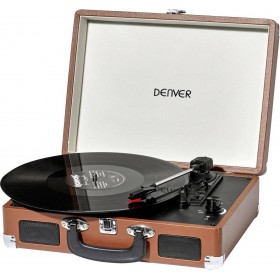 Denver VPL-120 Βαλιτσάκι Πικάπ με Ενσωματωμένα Ηχεία Καφέ Denver VPL-120 Βαλιτσάκι Πικάπ με Ενσωματωμένα Ηχεία Καφέ