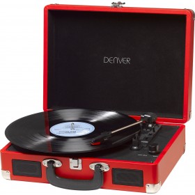 Denver VPL-120 MK2 Βαλιτσάκι Πικάπ με Προενίσχυση και Ενσωματωμένα Ηχεία Κόκκινο Denver VPL-120 MK2 Βαλιτσάκι Πικάπ με Προενίσχυση και Ενσωματωμένα Ηχεία Κόκκινο