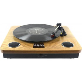 Akai ATT-09 Πικάπ με Ενσωματωμένα Ηχεία Καφέ Akai ATT-09 Πικάπ με Ενσωματωμένα Ηχεία Καφέ