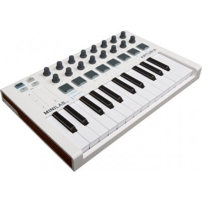 Arturia Midi Keyboard MiniLab MK II με 25 Πλήκτρα σε Λευκό Χρώμα