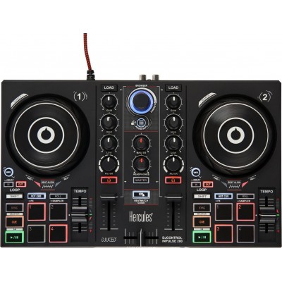 Hercules DJ Controller Inpulse 200 σε Μαύρο Χρώμα