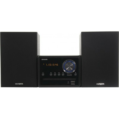 Aiwa Ηχοσύστημα 2.0 MSBTU-300 20W με CD / Digital Media Player και Bluetooth Μαύρο