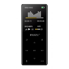 Ruizu D29 MP3 Player (16GB) με Οθόνη TFT 1.8" Μαύρο