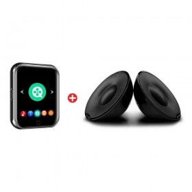 Ruizu M8 + SBP1120/10 Bundle MP3 Player (16GB) με TFT Οθόνη Αφής 1.54" Μαύρο