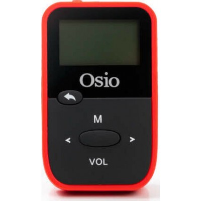 Osio SRM-7880B MP3 Player (8GB) με Οθόνη TFT 1" Κόκκινο