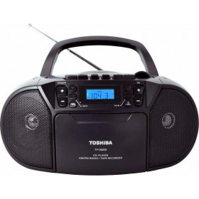 Toshiba Φορητό Ηχοσύστημα TY-CKU39 με CD / MP3 / USB / Κασετόφωνο / Ραδιόφωνο σε Μαύρο Χρώμα
