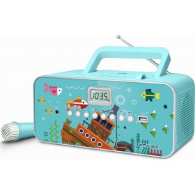 Muse Φορητό Ηχοσύστημα M-29 με CD / Ραδιόφωνο / MP3 / USB σε Τιρκουάζ ΧρώμαΚωδικός: M-29 KB 