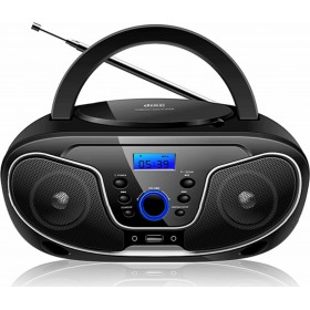 Telemax Φορητό Ηχοσύστημα VT-832 με Bluetooth / CD / MP3 / USB / Ραδιόφωνο σε Μαύρο Χρώμα Telemax Φορητό Ηχοσύστημα VT-832 με Bluetooth / CD / MP3 / USB / Ραδιόφωνο σε Μαύρο Χρώμα