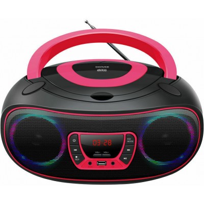 Denver Φορητό Ηχοσύστημα TCL-212BT με Bluetooth / CD / USB / Ραδιόφωνο σε Ροζ ΧρώμαΚωδικός: 111141300011 