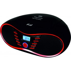 F&ampU Φορητό Ηχοσύστημα RCD9043BT με Bluetooth / CD / USB / Ραδιόφωνο σε Κόκκινο Χρώμα