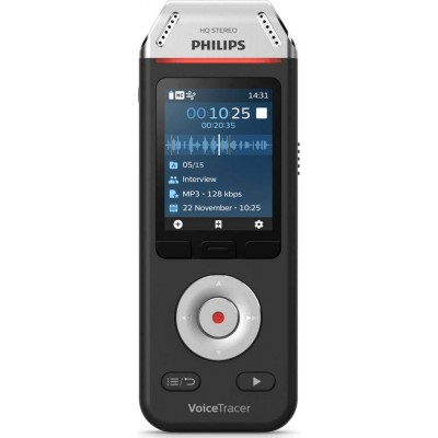 Philips Συσκευή Υπαγόρευσης DVT2810 με Eσωτερική Μνήμη 8GB