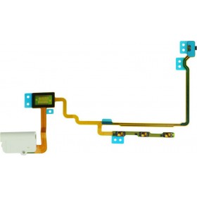 Καλωδιοταινία Κεντρικού Πλήκτρου / Ακουστικού iPod Nano 7th Gen White