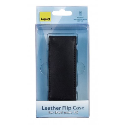 Logic3 Leather Flip Black (iPod nano 4th Gen)