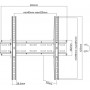 Brateck KL25-44T Βάση Τηλεόρασης Τοίχου έως 55" και 35kg