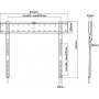 Brateck LP70-36F Βάση Τηλεόρασης Τοίχου έως 80" και 40kg