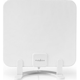 Nedis ANIR2502BK700 Εσωτερική Κεραία Τηλεόρασης (δεν απαιτεί τροφοδοσία) σε Λευκό Χρώμα Σύνδεση με Ομοαξονικό (Coaxial) Καλώδιο